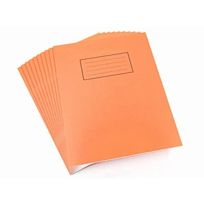 Afbeelding van Silvine Ref EX105 oefenboek, geruit, 5 mm, 80 pagina&#039;s, oranje, 229 x 178 10 stuks