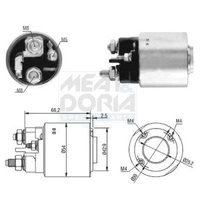 Afbeelding van Magnetische schakelaar, starter MEAT &amp; DORIA 46131