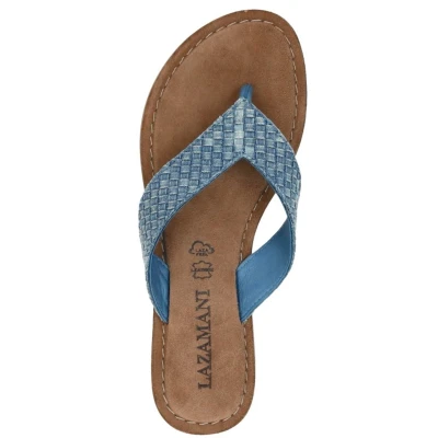 Afbeelding van Lazamani Slippers Dames Denim Vera Blauw maat 40