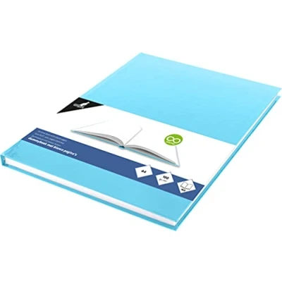 Afbeelding van Dummyboek, blanco hard cover, blauw pastel
