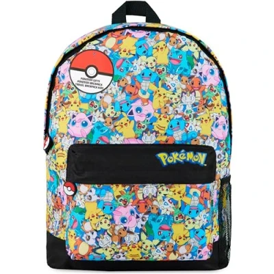 Afbeelding van Pokemon Kinderrugzak, schooltas jongens meisjes tas Pikachu Eevee CP basisschool reizen 39 cm cadeau idee kinderen tieners officieel Pokemon, Veelzijdig te gebruiken., Rugzak