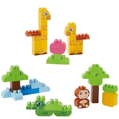 Image de Jeu de construction Ecoiffier Coffret Jungle 200 pièces Abrick