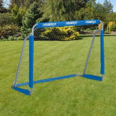Afbeelding van Relaxdays voetbaldoel tuin voetbalgoal voetbal doel met voetbalnet goal 150 cm