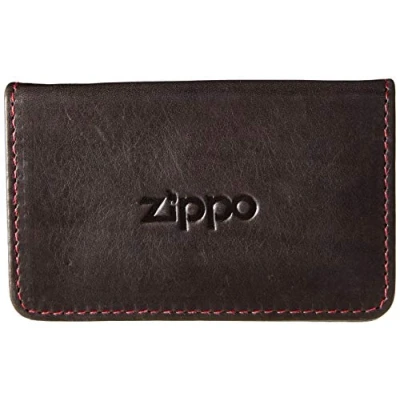 Afbeelding van Lederen business kaarthouder Zippo Mokka