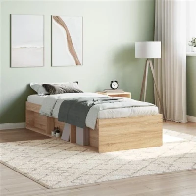 Afbeelding van Bedframe Bruineikenkleurig 140X200 cm 75 x 190 / Sonoma eiken