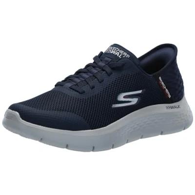 Afbeelding van Skechers Heren Free Slip ins Go Walk Flex Hands Up Sneakers, Navy Blauw