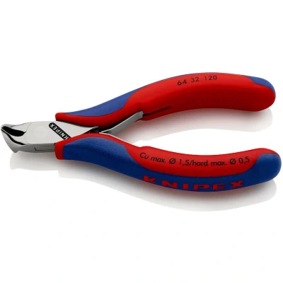 Image de KNIPEX 64 32 120 électronique/pince coupante avec poignées multi composants mm