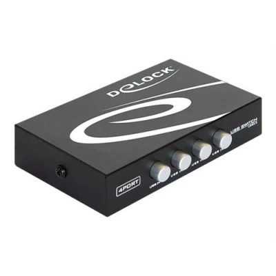 Image de DeLock Switch USB 2.0 4 port manual commutateur de partage des périphériques ports Ordinateur bureau