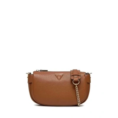 Afbeelding van GUESS Schoudertas Fedora Shoulder Bag Cognac Lichtbruin