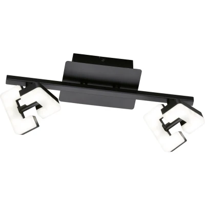 Afbeelding van Fischer &amp; Honsel Plafondlamp Ray 4 licht 3000K 2500 lumen Zwart