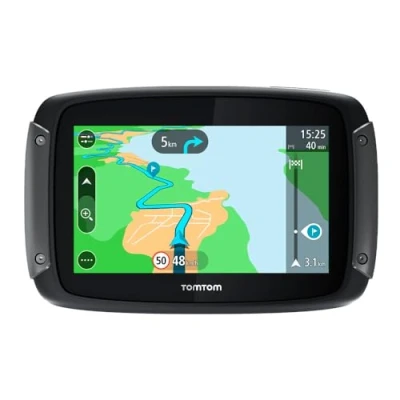 Image de GPS Moto TomTom Rider 50 Cartographie Europe 24 pays, 3 mois de Traffic et zones danger, Appel Mains Libres