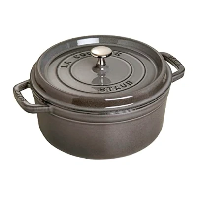 Image de Staub 1102418 Cocotte Ronde Gris Graphite 24 cm