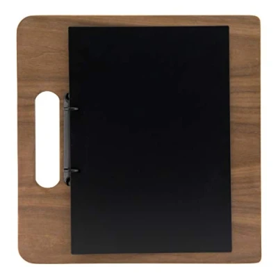 Afbeelding van Securit Menuhouder Ringband Walnut