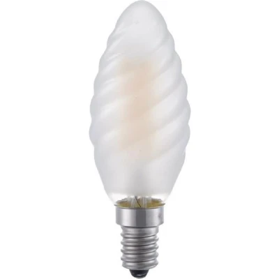 Afbeelding van SPL LED Filament kaars (gedraaid) mat 4W / DIMBAAR