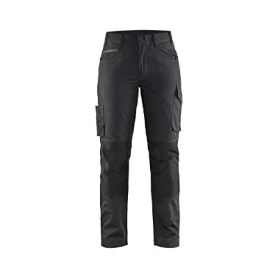 Afbeelding van Blaklader Dames service werkbroek met stretch 7195 1330 Zwart/Donkergrijs