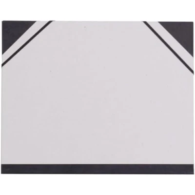 Afbeelding van Clairefontaine 44611C tekenkarton met elastiek, 26 x 33 cm, grijs