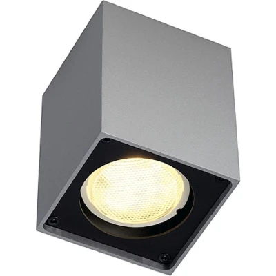 Afbeelding van SLV 151514 Altra Dice Plafondlamp Hoogvoltage halogeenlamp GU10 35 W Zilver grijs, Zwart