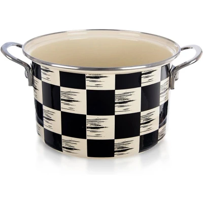 Afbeelding van Kookpan Geëmailleerde DAMBORD 20 cm, 3 l Kookpot Soeppan
