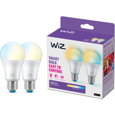 Afbeelding van WiZ Smart Lamp 2 pack Warm tot Koelwit Licht E27 Mat