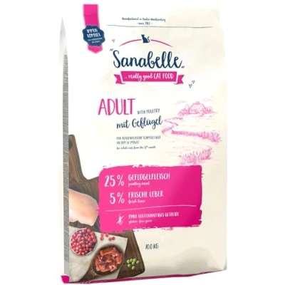 Afbeelding van 2x10kg Adult Gevogelte Sanabelle Kattenvoer