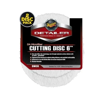 Afbeelding van Meguiar&#039;s DA Microfiber Cutting Polijstschijf ⌀15cm 2 stuks Voor polijstmachine