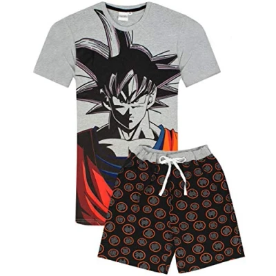 Afbeelding van Dragon Ball Z Goku Mannelijk karakter pyjama opties Korte of lange benen, broekspijpen
