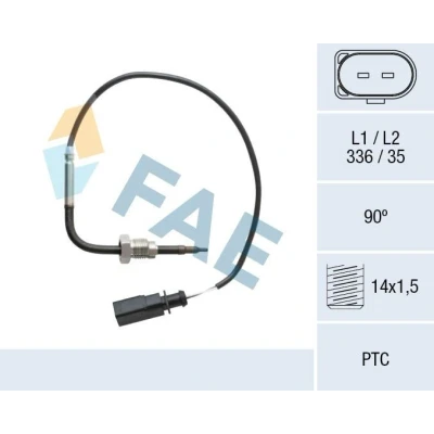 Afbeelding van FAE 68097 Sensoren voor katalysator, Uitlaatgasturbo AUDI: A4 B8 Avant, Q5, Allroad, VOLKSWAGEN: Touareg II, I