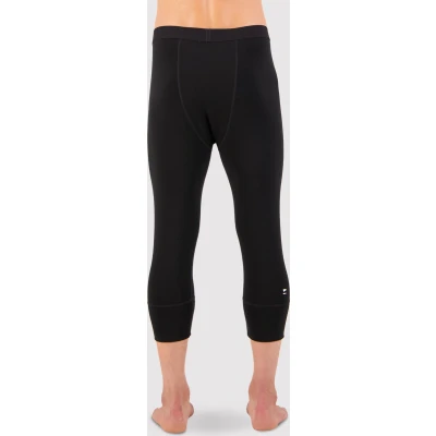 Afbeelding van Mons Royale Thermobroek Heren Mens Cascade Merino Flex 3/4 Legging Thermokleding Thermo ondergoed Zwart L
