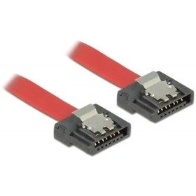 Afbeelding van SATA FLEXI datakabel plat SATA600 6 Gbit/s / rood 1 meter