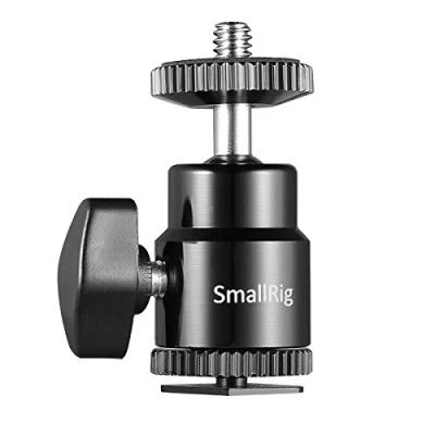 Afbeelding van SMALLRIG Hot Shoe Mount Adapter Ball Head Balhoofd Mini Monitor Houder met Cold 761