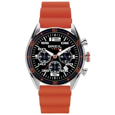 Afbeelding van Breil Score Chronograaf, Heren, Maat: One Size, Arancione/nero