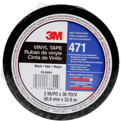 Afbeelding van 3M 471S50IW PVC plakband Zwart (l x b) 33 m 50 mm 1 stuk(s)