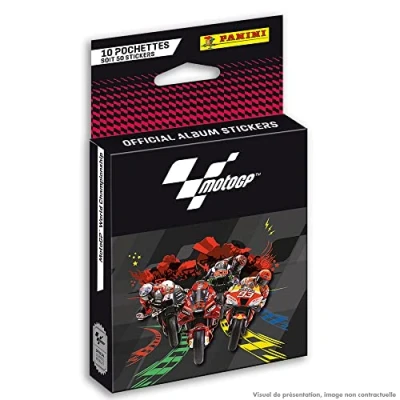 Afbeelding van Panini 004537KBF10 MOTO GP Stickers Blister 10 hoezen