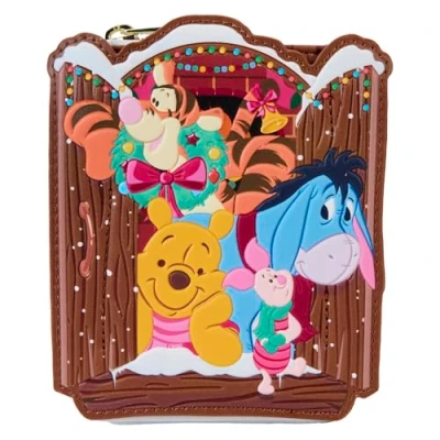 Afbeelding van Disney by Loungefly Wallet Winnie the Pooh and friends Holiday Scene
