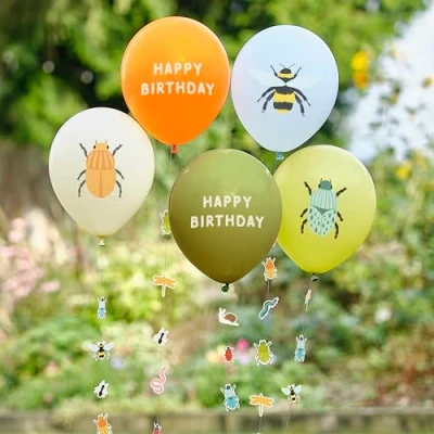 Afbeelding van Ginger ray ballonnen insecten 5st