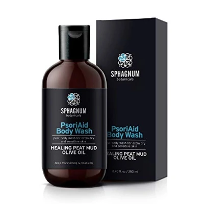 Afbeelding van Psoriasis Body Wash &amp; Cream 2 in 1 100% Natural pH Balancing Acids and Olive Oil Shower Cream. Sulfaatvrij, diepe hydraterende behandeling voor droge en jeukende huid. Ideaal
