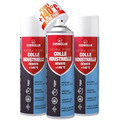 Afbeelding van Big Difference 3 tubes spuitlijm met variabele sproeikop en spuitventiel 500 ml (3 hittebestendige spuitlijmen)