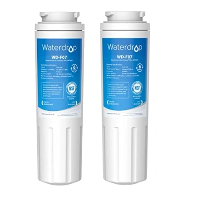 Afbeelding van 2 x Waterdrop UKF8001 waterfilter voor koelkast, vervanging UKF8001, Amana, Jenn Air PUR Puriclean II, UKF8001AXX, UKF9001, Whirlpool 4396395, EDR4RXD1, Viking RWFFR