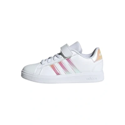 Image de adidas Mixte enfant GRAND COURT 2.0 SHOES CHILDREN, Cloud White/Iridescent/Cloud White, 31 1/2 EU