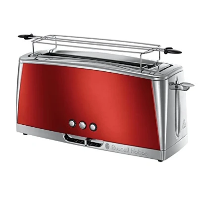 Afbeelding van Russell Hobbs 23250 56 Luna Solar Red Long Slot Broodrooster Rood