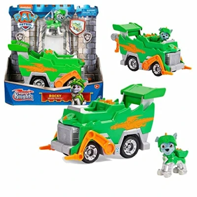 Afbeelding van Voertuigen met tekenfilmfiguren onder het thema Paw Patrol de Ridders van redding, figuur: Rocky