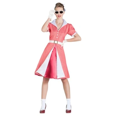 Afbeelding van Boland Kostuum Fifties Nancy (XL) Volwassenen Danseres 50&#039;s Rock &amp; Roll