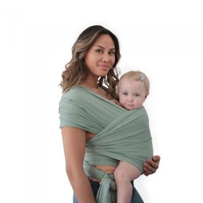 Afbeelding van Mushie Draagdoek Carrier Wrap Roman Green