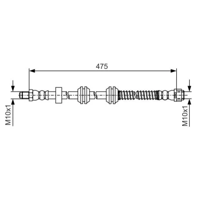 Afbeelding van BOSCH 1 987 481 A01 Remslang 475 MERCEDES BENZ: ML Class