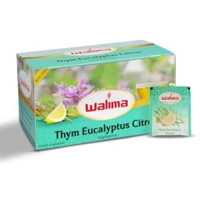 Afbeelding van Infusie tijm eucalyptus citroen Walima, 20 zakjes voor kruidenthee, natuurlijke warme drank