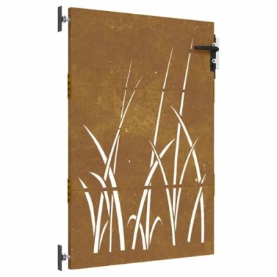 Afbeelding van Poort 85x125 cm grasontwerp cortenstaal