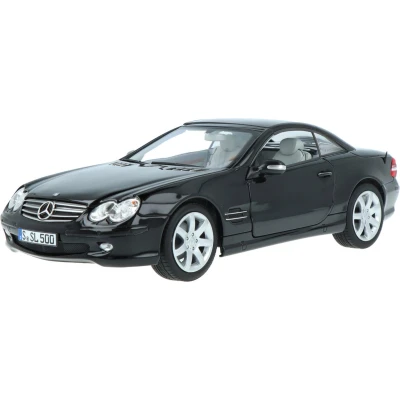 Afbeelding van het 1:18 Diecast model van De Mercedes Benz SL500 Cabriolet 2003 in Black. fabrikant schaalmodel is Norev.Dit alleen online beschikbaar