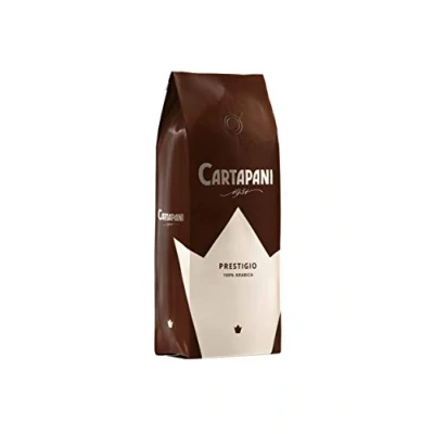 Afbeelding van koffie Cartapani, PRESTIGIO 100% Arabica bonen, waardevolle met zachte en delicate smaak, verpakking van 1 kg