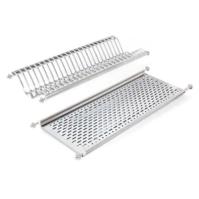 Afbeelding van Emuca Hangend afdruiprek voor borden en glazen, breedte 70 cm, binnenbreedte module 635 670 mm, roestvrij staal