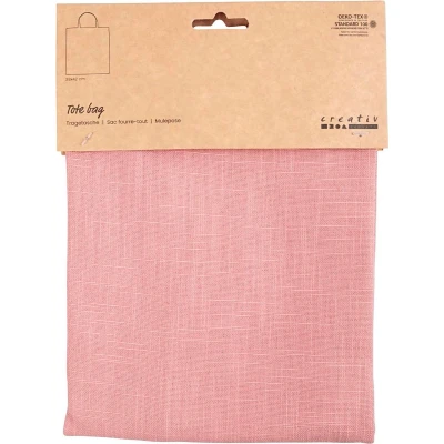 Afbeelding van Draagtas Katoen Roze, 38x42cm